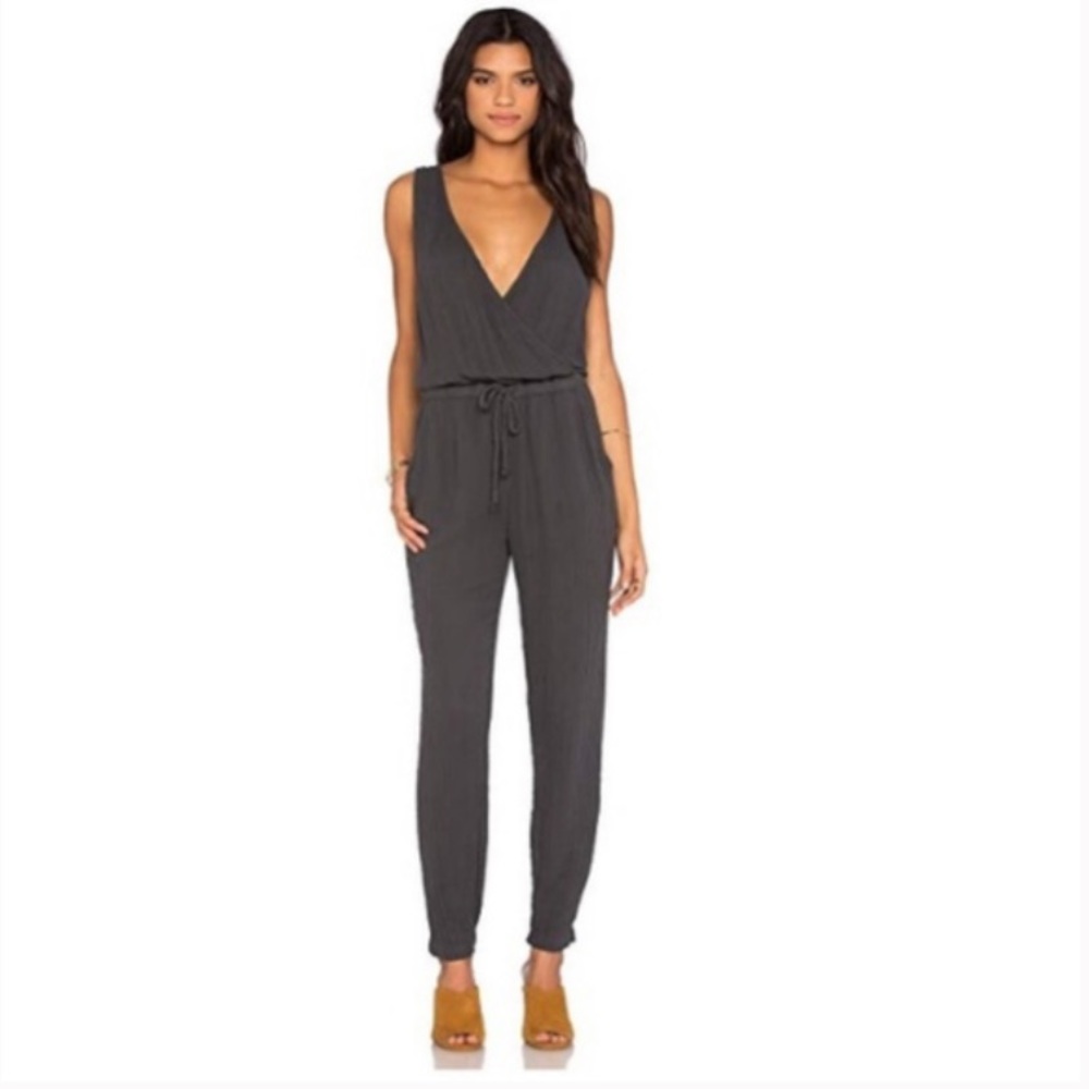 Michael Stars Double Gauze Twisted Strap Jumpsuit
